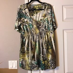 Unity multi color green white black baby doll